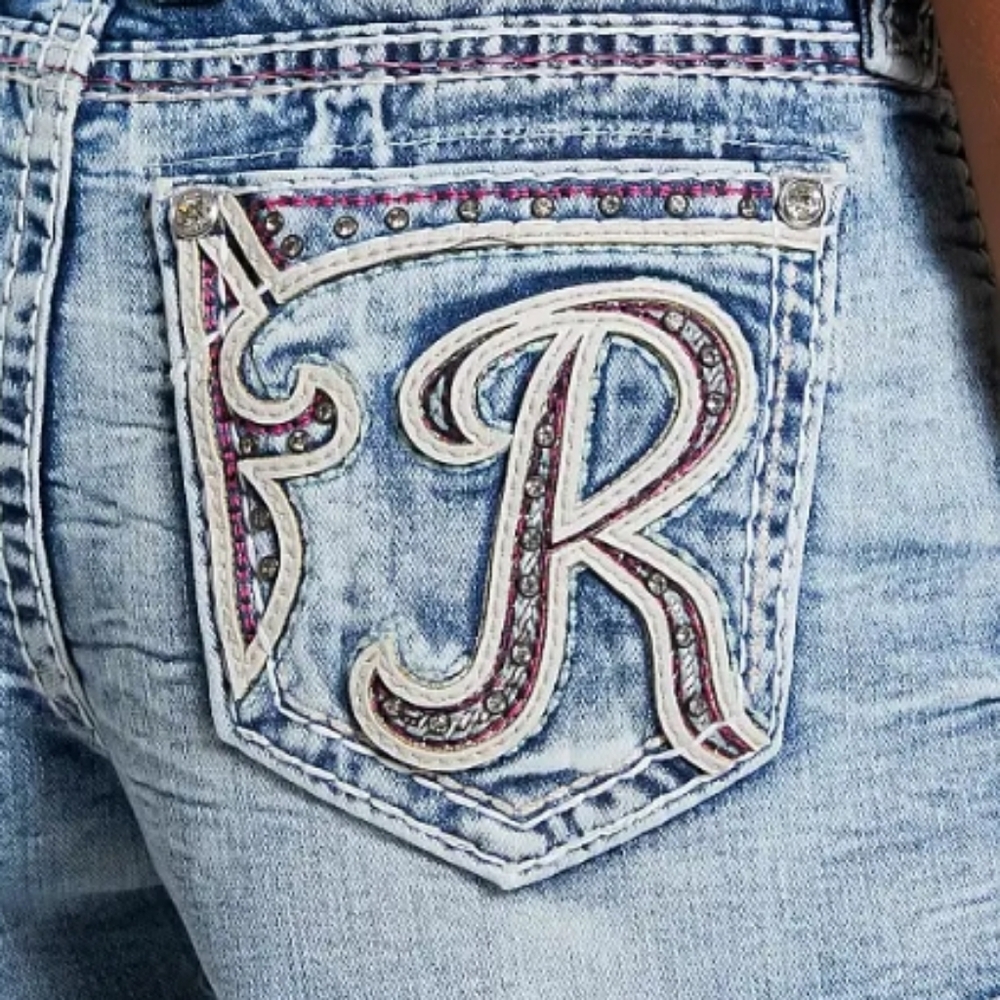 Women's Blue Embellished Shorts